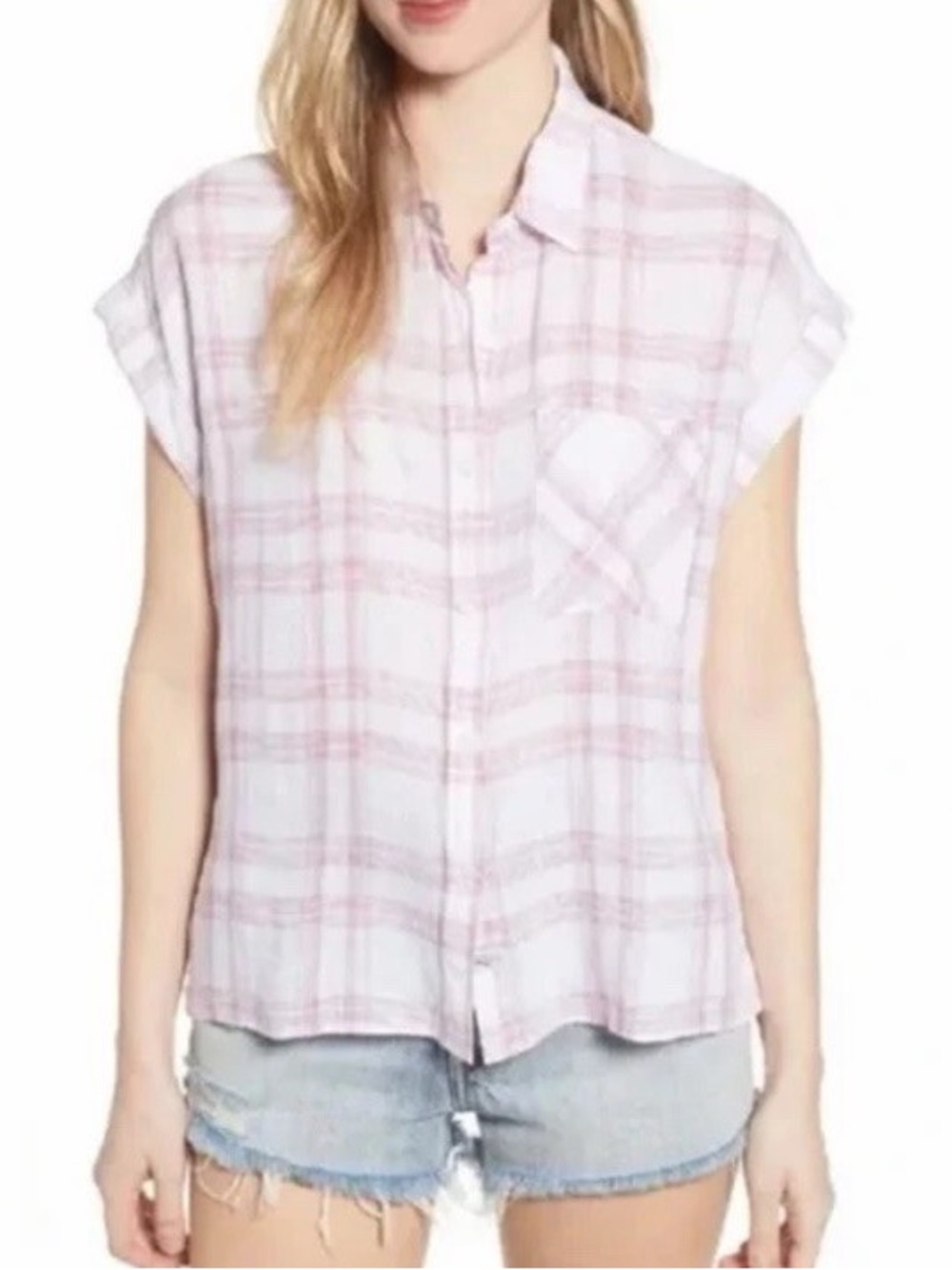 Rails Rails Whitney Button Down Shirt Whitney White Rose